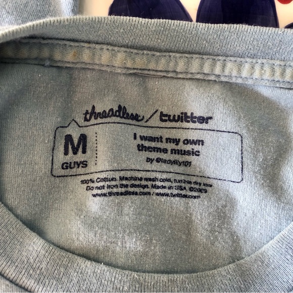 Threadless tee “I Want My Own Theme Music”, guys size Medium - Picture 2 of 2